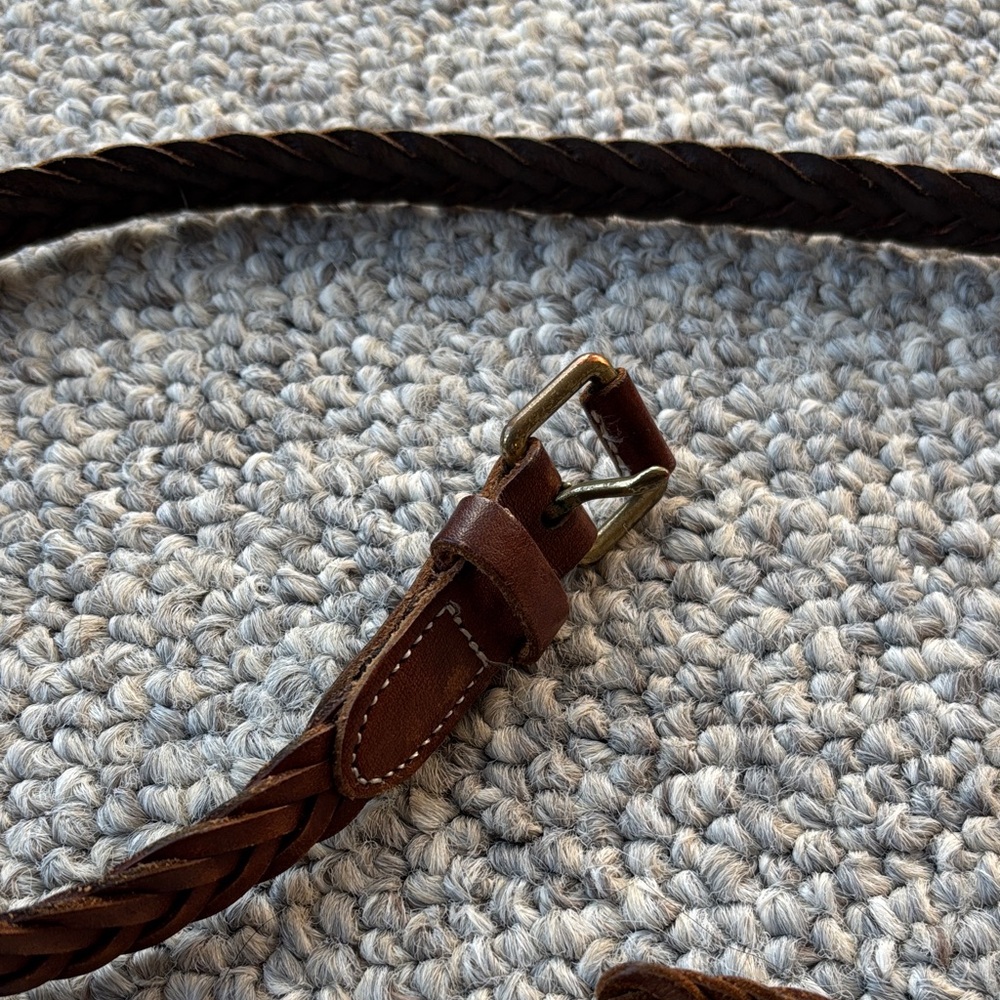 Madewell Brown Braided Leather Belt - Picture 2 of 3